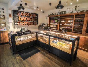 A typical dispensary counter in Colorado. Photo by Alex Person on Unsplash