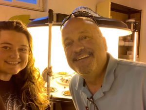 (Right) Co-founder of Spinner USA David Baetens with Cannabis & Tech Today Assoc. Editor Patricia Miller on installation day.