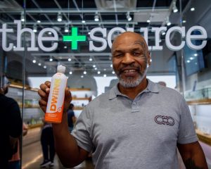 Mike Tyson with DWiiNK Beverage at The+Source