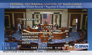 US House of Reps Passes MORE Act to End Marijuana Prohibition