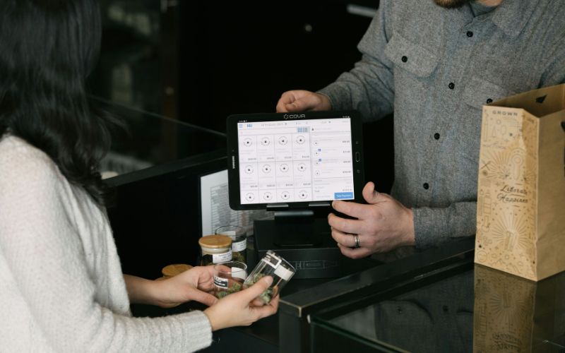 Cannabis sales at the counter