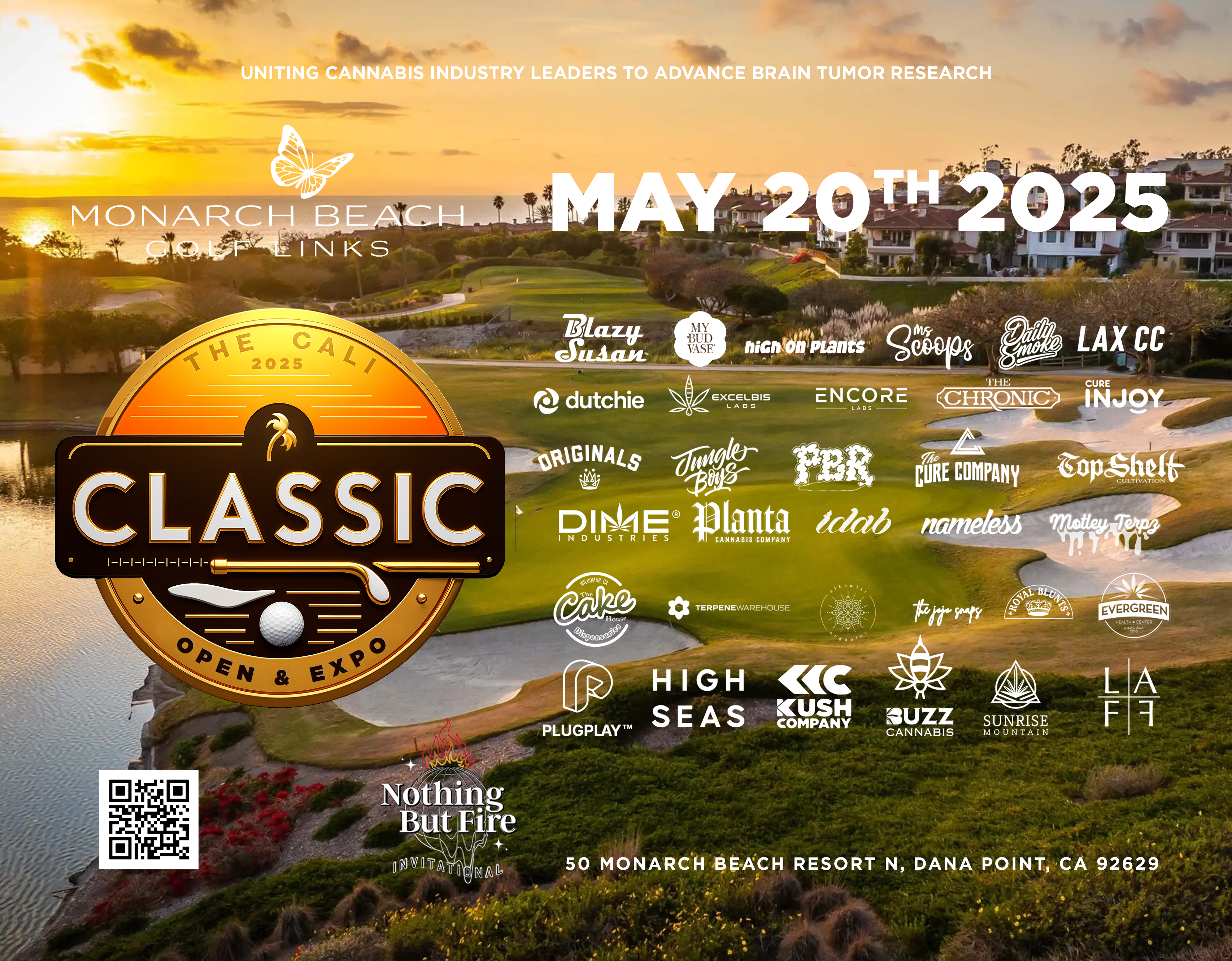 The Cali Classic x Nothing but Fire Invitational at Waldof Astoria Monarch Bay Beach Cub. Picture of a golf course. 